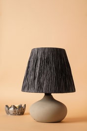 Opviq Lámpara de Mesa de Cerámica YL536 Beige
